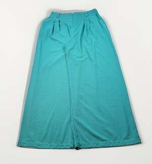 Halara Flex High Waisted Pocket Wide Leg Waffle Work Pants Green Size Large